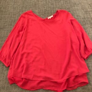 Hot pink blouse